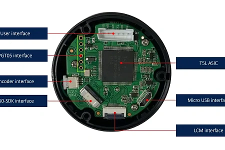 DMG24240C015_13WN DWIN T5L0 UART HMI 1.54" IPS круглый ЖК-дисплей коммерческого класса
