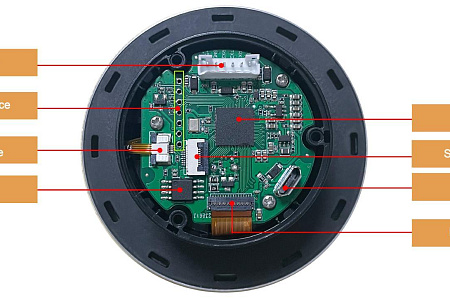 DMG48480C021_13WTC DWIN T5L0-Q88 UART HMI круглый поворотный 2.1" IPS ЖК-дисплей коммерческого класса с сенсорной ёмкостной панелью