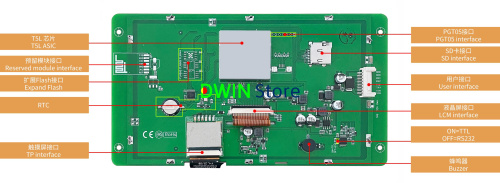DMG80480T070_09W T5L UART HMI 7" TN ЖК-дисплей промышленного класса фото 2