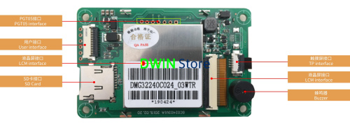 DMG32240C024_03W DWIN T5L1 UART HMI 2.4" TN-TFT ЖК-дисплей коммерческого класса фото 2