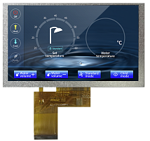 LI80480C050HA9098 DWIN 5" IPS ЖК-дисплей 800*480 с RGB интерфейсом
