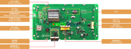 DMG10600T070_01W DWIN T5L2 UART HMI 7" IPS ЖК-дисплей промышленного класса фото 2