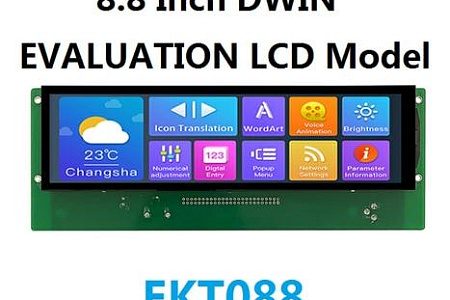 EKT088 DWIN T5L2 UART HMI 8.8" IPS ЖК-дисплей с оценочной платой разработки