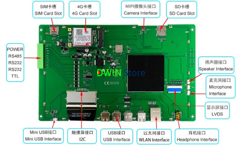 DMG12800T101_33WTC DWIN 10.1" IPS ЖК-дисплей Android промышленного класса с сенсорной ёмкостной панелью фото 3
