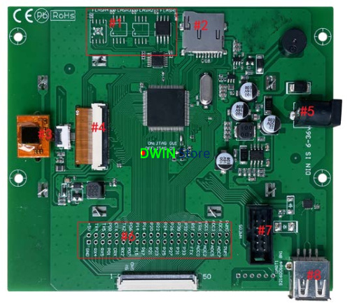 EKT035B DWIN T5L0 UART HMI 3.5" IPS-TFT ЖК-дисплей с функциональной оценочной платой разработки фото 3
