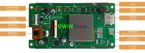 DMG80480C043_02W T5L1 UART HMI 4.3" IPS ЖК-дисплей коммерческого класса фото 2