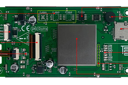 DMG80480C043_02W DWIN T5L1 UART HMI 4.3" IPS ЖК-дисплей коммерческого класса