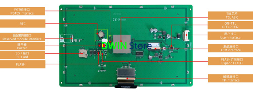 DMG12800T101_01W T5L2 UART HMI 10.1" IPS-TFT ЖК-дисплей промышленного класса фото 2