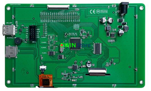 EKT070D DWIN T5L2 UART HMI 7" IPS-TFT ЖК-дисплей с функциональной оценочной платой разработки фото 2