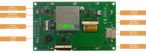 DMG48270C043_05W T5L0 UART HMI 4.3" TN ЖК-дисплей коммерческого класса фото 2