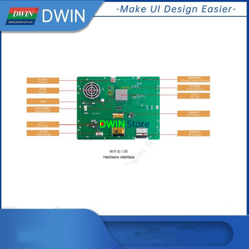 DMG10768C104_03W DWIN T5L2 UART HMI 10.4” IPS ЖК-дисплей коммерческого класса фото 5