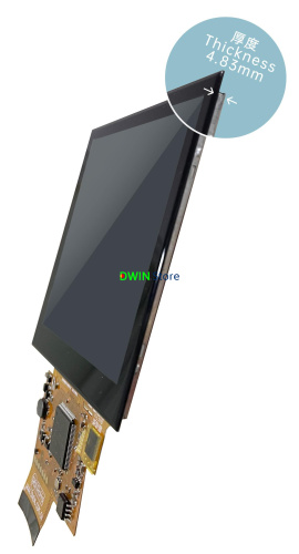 DMG48480F040_01W DWIN T5L0 UART HMI 4.0" ультратонкий IPS ЖК-дисплей COF серии фото 2