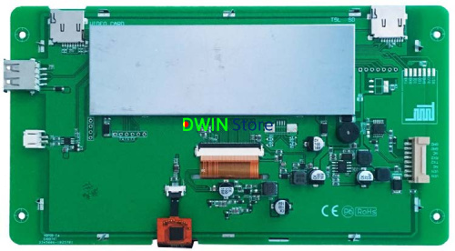 DMG80480T070_41W DWIN T5L HMI 7" TN TFT цифровой видеоэкран промышленного класса фото 3