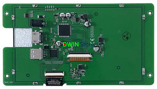 HDW070_008LZ05 DWIN 7" IPS ЖК-дисплей 1024*600 с USB и HDMI интерфейсом и сенсорной ёмкостной панелью фото 2
